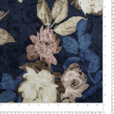 Velours Imprimé - WILLOW - 009 - Marine