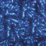 Popeline de Rayonne Imprimé - KATIE - 002 - Bleu Électrique