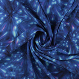 Popeline de Rayonne Imprimé - KATIE - 002 - Bleu Électrique