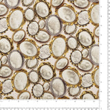 Popeline de Rayonne Imprimé - KATIE - 003 - Blanc Antique