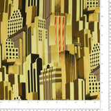 Printed Rayon Poplin - KATIE - 005 - Gold