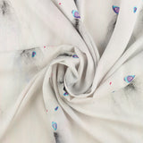 Printed Rayon Poplin - KATIE - 010 - White