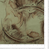 Satin Foil Print - ANJOLIE - 003 - Sage