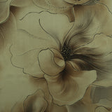 Satin Imprimé Métallisé - ANJOLIE - 005 - Sauge