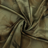 Satin Imprimé Métallisé - ANJOLIE - 005 - Sauge