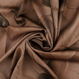 Satin Foil Print - ANJOLIE - 006 - Taupe