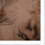 Satin Foil Print - ANJOLIE - 006 - Taupe