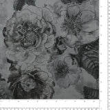 Satin Foil Print - ANJOLIE - 007 - Grey