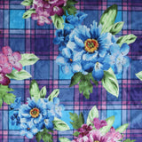 Crushed Printed Velvet - KATIE - 002 - Violet
