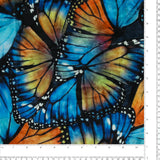 Crushed Printed Velvet - KATIE - 003 - Cobalt