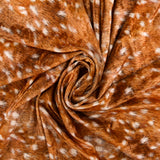 Crushed Printed Velvet - KATIE - 004 - Copper