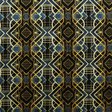 Crushed Printed Velvet - KATIE - 005 - Deep Teal