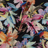 Polyester Print - SOPHIE - 009 - Black