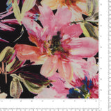 Polyester Print - SOPHIE - 009 - Black