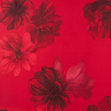 Polyester imprimé - <SOPHIE> - 010 - Rouge Profond