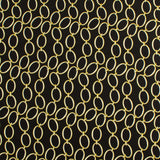 Peachskin Faille Print - NORA - 001 - Black