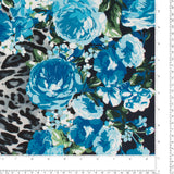 Faille peau de pêche imprimée - NORA - 006 - Gris