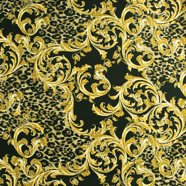 Peachskin Faille Print - NORA - 008 - Tan