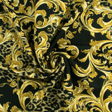 Faille peau de pêche imprimée - NORA - 008 - Tan