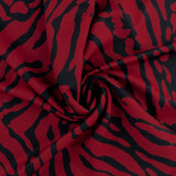 Peachskin Faille Print - NORA - 010 - Red