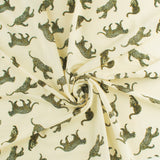 Peachskin Faille Print - NORA - 011 - Ivory