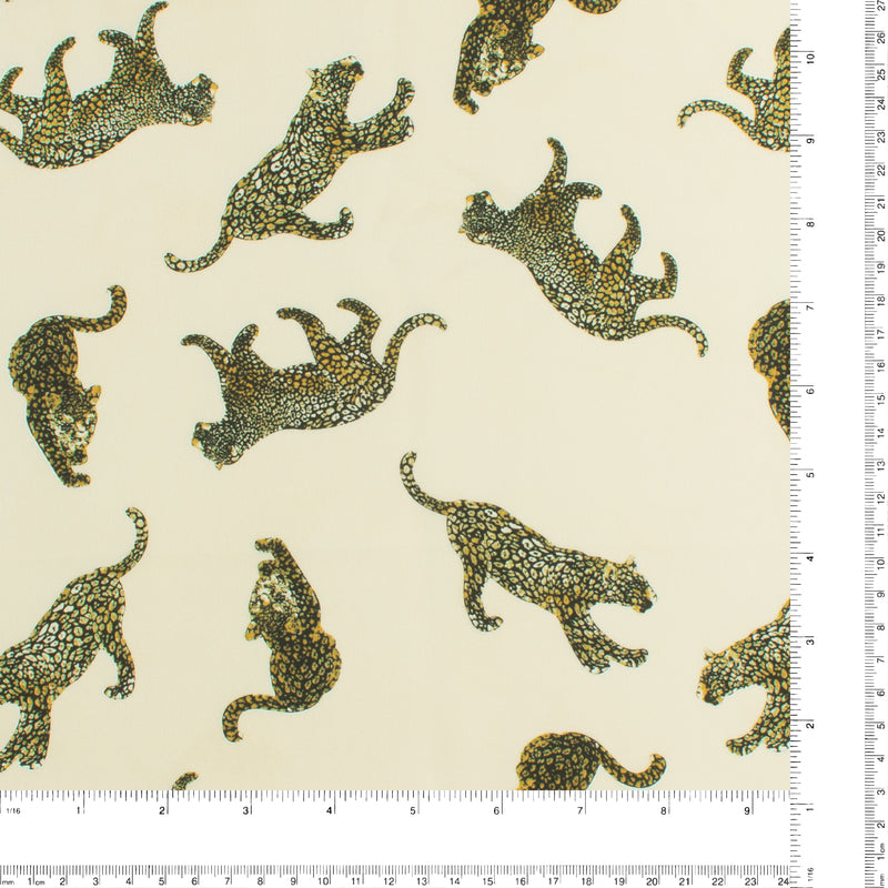 Peachskin Faille Print - NORA - 011 - Ivory