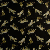 Peachskin Faille Print - NORA - 012 - Black