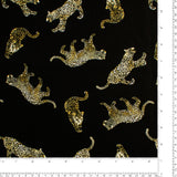 Peachskin Faille Print - NORA - 012 - Black