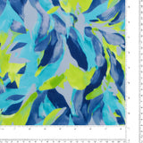 Tricot imprimé - SAGE- 001 - Bleu