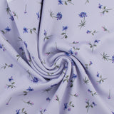 Tricot imprimé - SAGE- 002 - Lilas