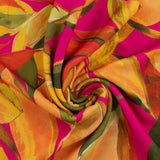 Tricot imprimé - SAGE- 009 - Rose Vif