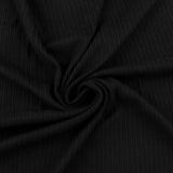 Tricot côtelé - AMARA - 001 - Noir
