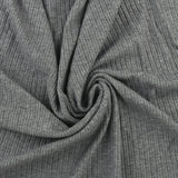 Tricot côtelé - AMARA - 002 - Charbon