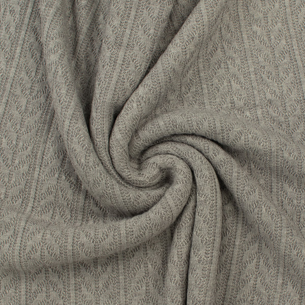 Sweater Knit Solid - VIENNA - 001 - Light Grey