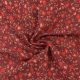 Chiffon avec Imprimé métallique - CANNES - 005 - Calicot - Vin Profond