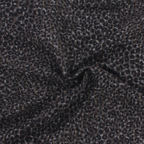 Chiffon with Metallic Print - CANNES - 007 - Skin - Greystone