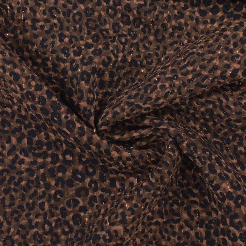 Chiffon avec Imprimé métallique - CANNES - 009 - Peau - Brun