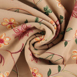 Tissu brodé - WESTMINSTER - 001 - Chameau