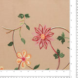 Tissu brodé - WESTMINSTER - 001 - Chameau