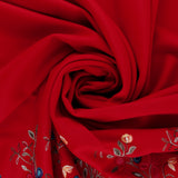 Tissu à manteau brodé - WESTMINSTER - 002 - Rouge