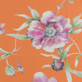 Printed Linen Look - TEXTURA - 001 - Tangerine