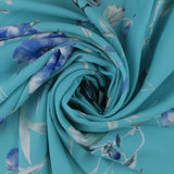 Printed Linen Look - TEXTURA - 002 - Aqua