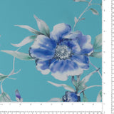 Printed Linen Look - TEXTURA - 002 - Aqua