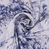 Printed Linen Look - TEXTURA - 005 - Denim