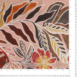 Printed Linen Look - TEXTURA - 007 - Dusty Rose