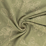 Poly brodé - EN FLEUR - 002 - Olive