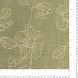 Poly brodé - EN FLEUR - 002 - Olive