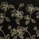 Poly Embroidered - IN BLOOM - 003 - Black