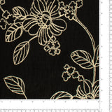 Poly Embroidered - IN BLOOM - 003 - Black