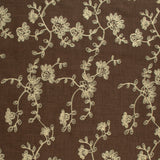 Poly Embroidered - IN BLOOM - 004 - Brown